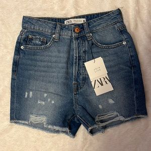 Denim shorts